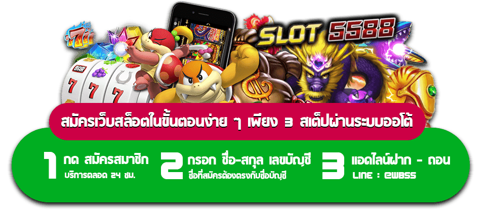 สมัครเว็บสล็อตในขั้นตอนง่าย ๆ เพียง 3 สเต็ปผ่านระบบออโต้