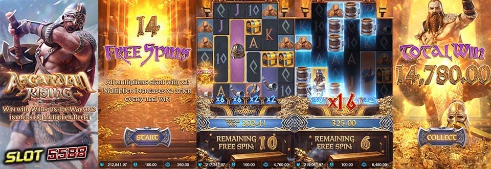 เกมสล็อต Asgardian Rising slot demo ทดลองเล่นสล็อตฟรี